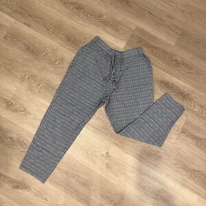 SHEIN Women’s Gray Checkered Pants